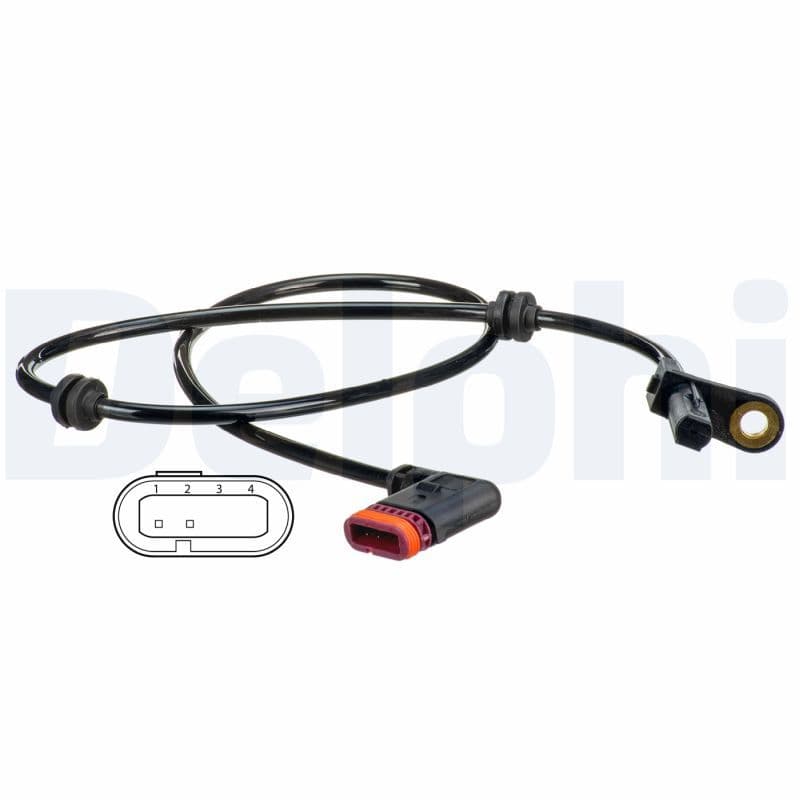 ABS-sensor Achter Links/Rechts past: MERCEDES S (C216), S (W221, V221) 2.2D-6.3 10.05-12.13