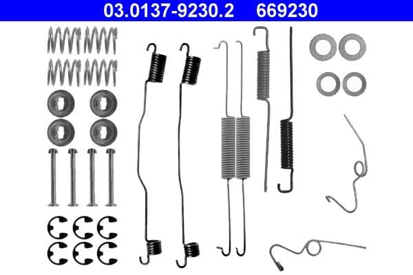 Accessory Kit, brake shoes