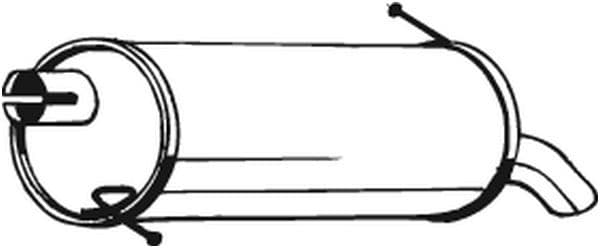Uitlaatsysteem achterste geluiddemper past: FORD GALAXY I, GALAXY MK I 2.3 01.97-05.06