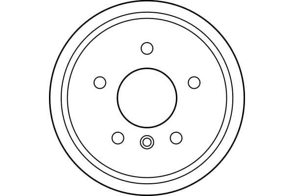 Brake drum Achter past: MERCEDES A (W168) 1.4/1.6/1.7D 07.97-08.04