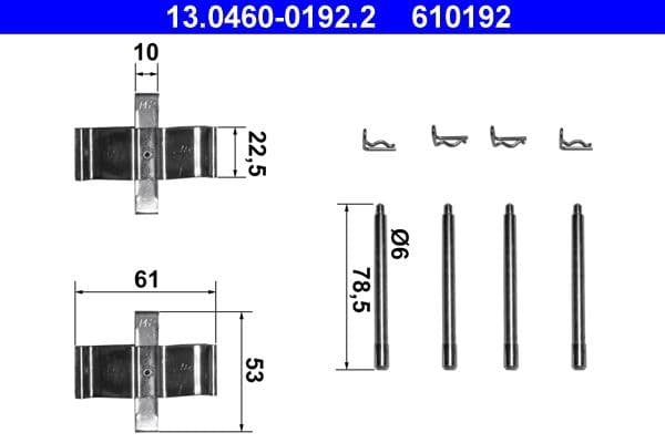 Accessory Kit, disc brake pad