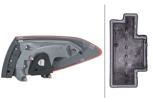 Achterlicht Links (extern, LED/PY21W) past: MERCEDES C T-MODEL (S205) 09.14-02.21
