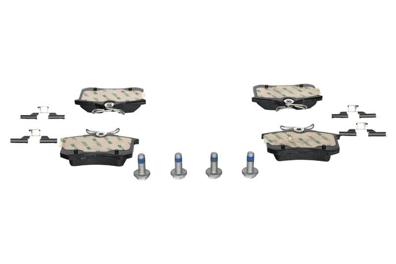 Remblokken set Achter (met extra's), past: DS DS 3  AUDI A4 B5  CITROEN C3 AIRCROSS I, C3 AIRCROSS II, C3 II, C3 III, C3 PICASSO, C4 CACTUS, DS3  OPEL CROSSLAND X 1.0-2.0 05.86-