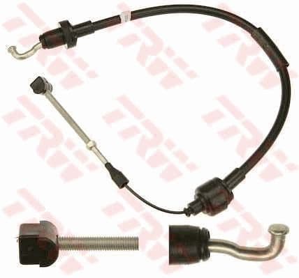 Koppelingskabel (727mm/417mm) past: OPEL COMBO, CORSA A, CORSA A TR, CORSA B, TIGRA 1.2-1.7D 09.89-10.01
