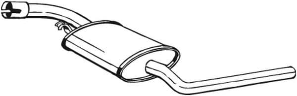 Middendemper uitlaatsysteem past: VW TRANSPORTER T4 1.9D 07.90-12.95