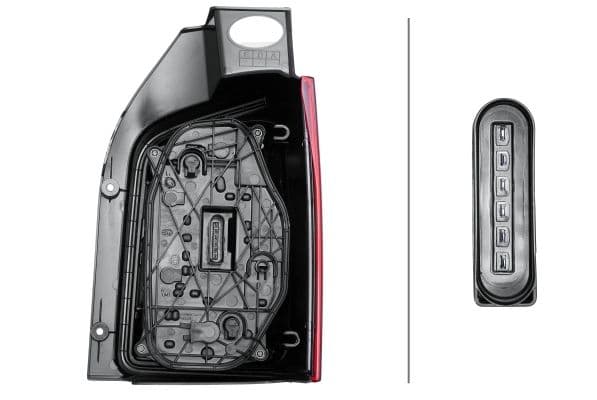 Achterlicht Links (P21/5W/W21W/W5W) past: VW CALIFORNIA T6 CAMPER, MULTIVAN T6, TRANSPORTER T6, TRANSPORTER T6 / CARAVELLE T6 Volledig lichaam