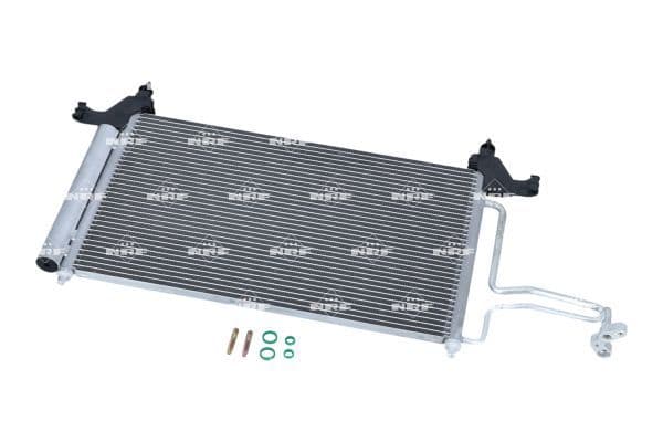 A/C condensator (met droger) past: FIAT STILO 1.2-2.4 10.01-08.08