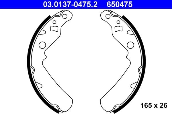 Brake shoe set