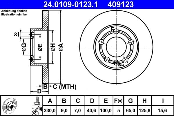 Brake disc Achter Links/Rechts past: AUDI A1, A1 ALLSTREET, A1 CITY CARVER, A2, A3, TT  SEAT ARONA, CORDOBA, IBIZA III, IBIZA IV, IBIZA IV SC, IBIZA IV ST, IBIZA V, LEON, TOLEDO II 1.0-2.8 12.95-