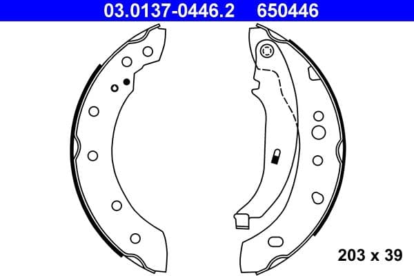 Brake shoe set