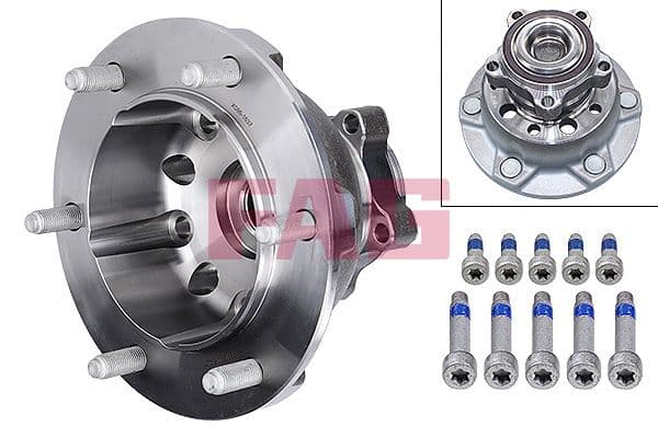 Wiellager kit Voor Links/Rechts (met hub) (x215,5) past: FORD TRANSIT V363 2.0D/2.0DH/2.2D 08.13-