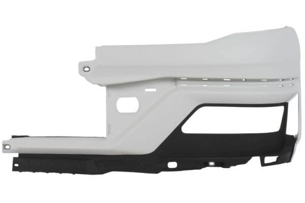 Bumper Rechts (Voor, met mistlampgaten, Wit) past: MAN TGS II 02.20-