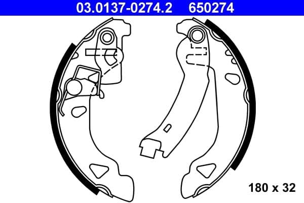 Brake shoe set