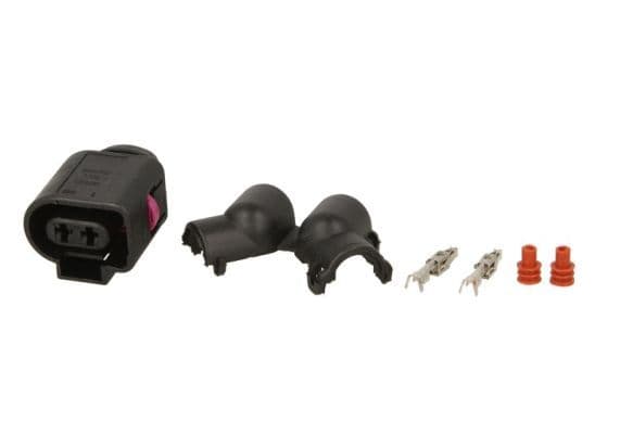 Draadstekker (aantal pinnen: 2, vorm van de stekker: ovaal, vrouwelijk, JPT, voor doorrijlichten) past: MERCEDES  SCANIA  VOLVO past: MERCEDES A (W168), M (W163)  AUDI A3, A4 B6, A4 B8 07.97-12.15