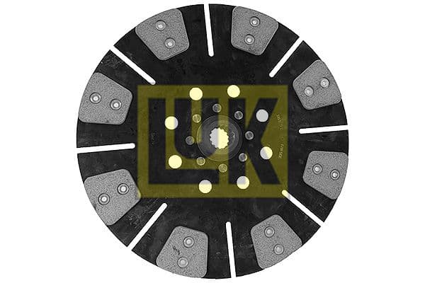 Koppelingsplaat/plaat keramiek (350mm  aantal peddels: 8) past: CASE IH 1255, 1255 XL, 1255 XLA, 1455 A, 1455 XL, 1455 XLA