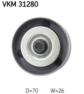 Multi V-riemschijf past: VW LT 28-35 II, LT 28-46 II 2.8D 05.01-07.06