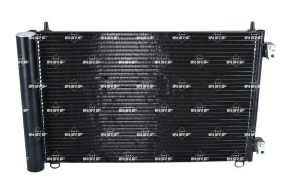 A/C condensator (met droger) past: PEUGEOT 206 1.6D 05.04-