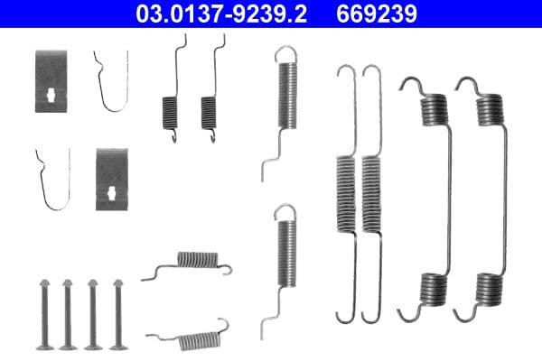 Accessory Kit, brake shoes