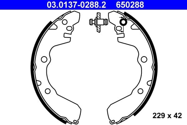 Brake shoe set