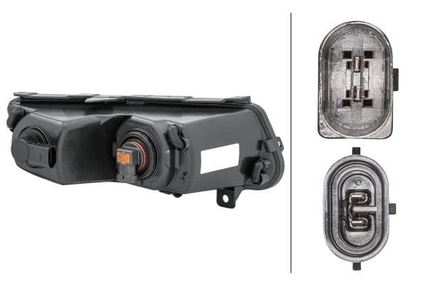 Mistlamp Voor Links (H8/P21W, met dagrijlichten  met gebogen lichten) past: VW POLO V 6R 06.09-05.14