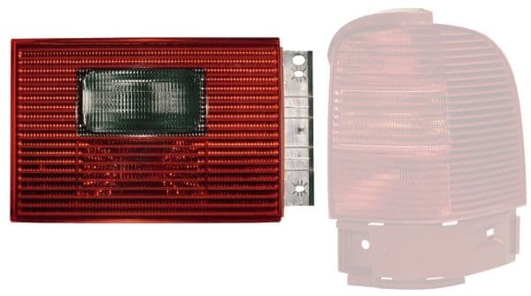Achterlicht Links (binnen, P21W, kleur van het glas grijs/red, anti-fog licht, achteruitrijlicht) past: VW SHARAN 7M 04.00-09.03