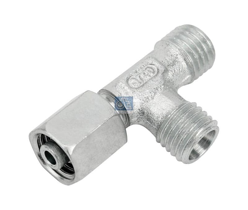 Slang connectoren (T-connector  M12x1,5  metaal/6mm) past: MERCEDES ACTROS, ATEGO, ECONIC, MK, NG, SK 08.73-