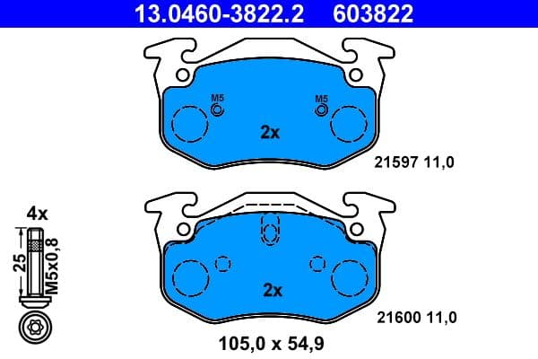 Brake Pad Set, disc brake