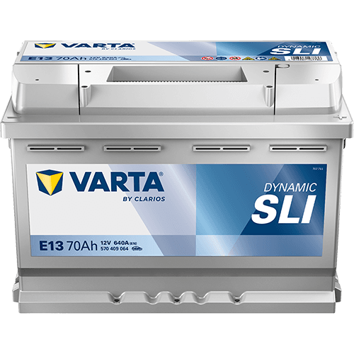 Batterij VARTA 12V 70Ah/640A (EN) Dynamic SLI (R+) 278x175x190 B13 - montageflens 10,5 mm (beginnen)