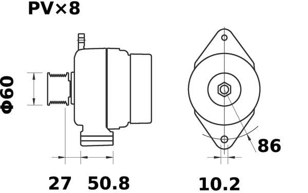 Dynamo (14V, 120A, nieuw), CLAAS 546, 546 RX, 546 RZ, 547 ATX, 556 RX, 556 RZ, 557, 557 ATX, 557 ATZ, 566 RX, 566 RZ, 577 ATX, 616 RX, 616 RZ, 617, 626 RX, 636 RZ, 656 RZ, 696 RZ, 816, 826, 836