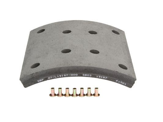 Brake shoe lining Achter (414x220. basis) past: RVI AGORA, FR1, ILIADE, MAGNUM, PREMIUM 01.83-
