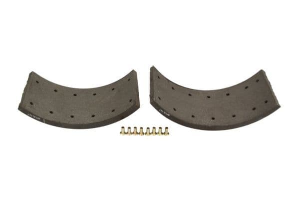 Brake shoe lining Achter (302x122,5. 1-overmaat) past: MERCEDES LK/LN2, T2/LN1 03.84-12.98