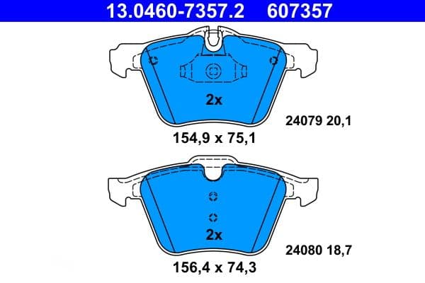 Remblokken set Voor , past: JAGUAR S-TYPE II, XF I, XF SPORTBRAKE, XJ, XK II 2.0-5.0 11.01-12.19