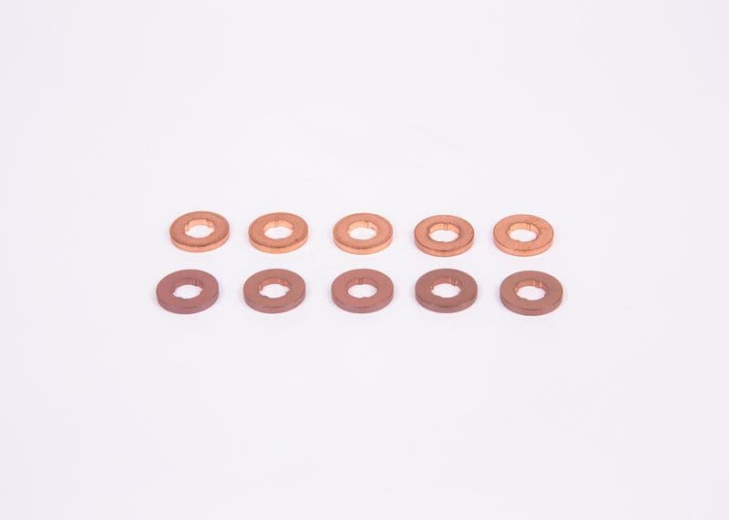 CR Injector sluitring prijs per 10 pcs (koper, binnendiameter 7,5mm, buitendiameter 15mm, dikte 2mm) past: DS DS 3, DS 4, DS 5, DS 7  VOLVO C30, S40 II, S80 II, V50, V70 III 1.4D-3.0D 02.96-