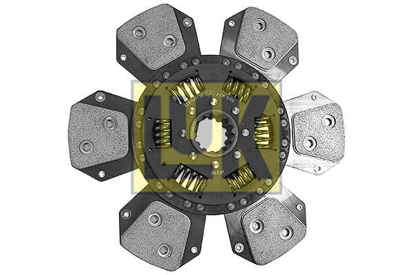 Koppelingsplaat/plaat keramiek (280mm  aantal peddels: 6) past: AGRIFULL 55-46, 65-46, 55-66, 60, 80, 70, 75, 50, 90, 95, 85  CASE IH 65 A, JX70, JX75, 75, 75 MAXXIMA, 80, 80 2WD, 80 4WD