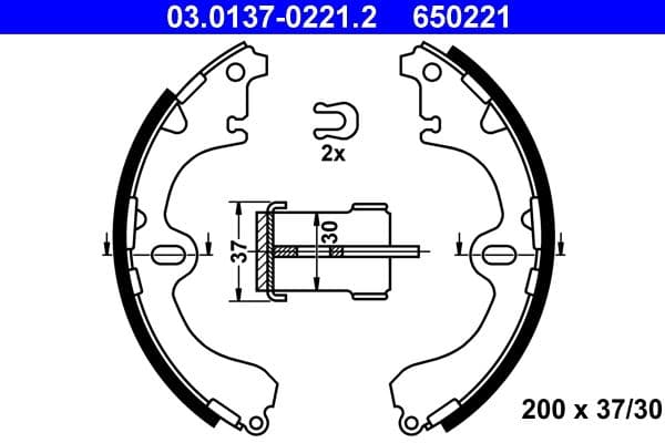 Brake shoe set