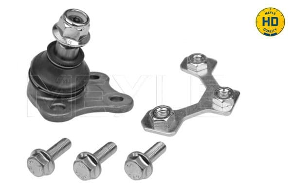 Kogelgewricht van de as Links (bodem voor) (diameter kegel 14,9mm, met extra materialen) past: AUDI A3  SEAT LEON, TOLEDO II  SKODA FABIA I, OCTAVIA I  VW BORA, BORA I, GOLF IV 1.2-3.2 09.96-12.13