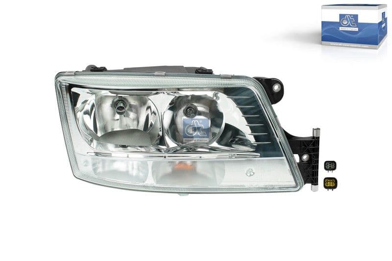 Koplamp Rechts (H21W/H7/H7/PY21W, handleiding, zonder motor, kleur invoegen: verchroomd, kleur indicator: transparant) past: MAN TGS I, TGX I