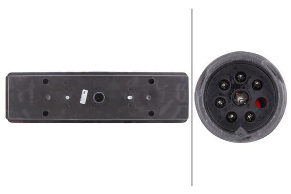 Achterlicht Rechts (P21W/R5W, 12/24V, met indicator, anti-fog licht, achteruitrijlicht, met stoplicht, parkeerlicht) past: MERCEDES ATEGO, VARIO, VARIO (B667, B670, B668), VARIO (B670) 09.96-