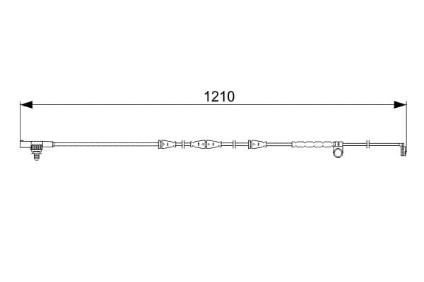 Warning Contact, brake pad wear