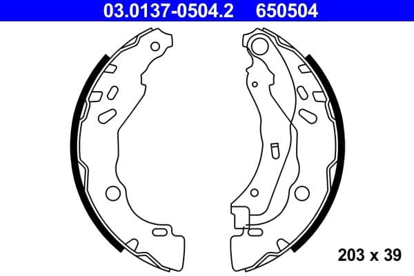 Remschoen past: DS DS 3  CITROEN C-ELYSEE, C3 II, C3 III, C3 ORIGIN III, C4 CACTUS, DS3  PEUGEOT 208, 208 I, 208 II, 301 1.0-1.6LPG 09.09-