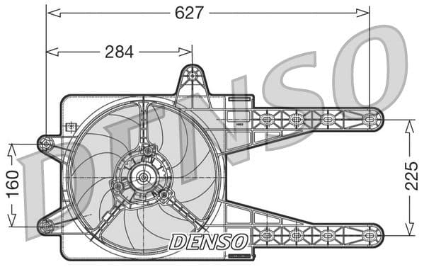 Radiatorventilator past: FIAT PUNTO 1.2 10.93-09.99