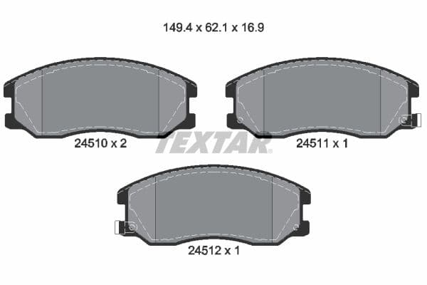Remblokken set Voor , past: CHEVROLET CAPTIVA, EQUINOX  OPEL ANTARA A  PONTIAC TORRENT  SUZUKI XL7 2.0D-3.6 04.03-