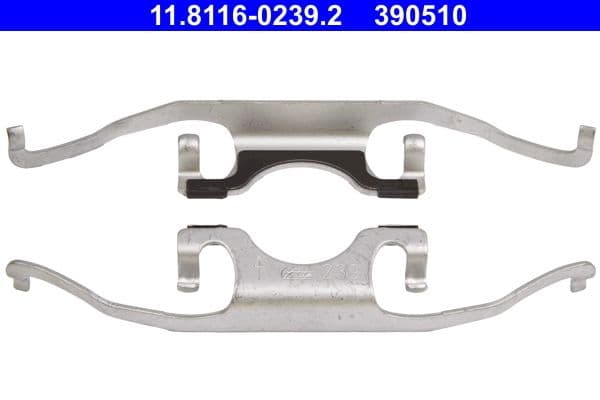 Remblok montagekit achter (1 stuk) past: BMW 5 (E39), X5 (E53) 2.0-4.4 09.95-09.06