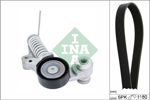 Multi-V-riemset met spanner past: VOLVO S60 II, S60 III, S80 II, S90 II, V40, V60 I, V60 II, V70 III, V90 II, XC40, XC60 I, XC60 II, XC70 II, XC90 II 1.5/2.0/2.0D 09.13-