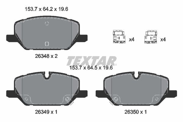 Remblokken set Voor (met extra's), past: OPEL INSIGNIA B, INSIGNIA B COUNTRY, INSIGNIA B GRAND SPORT 1.5-2.0D 03.17-