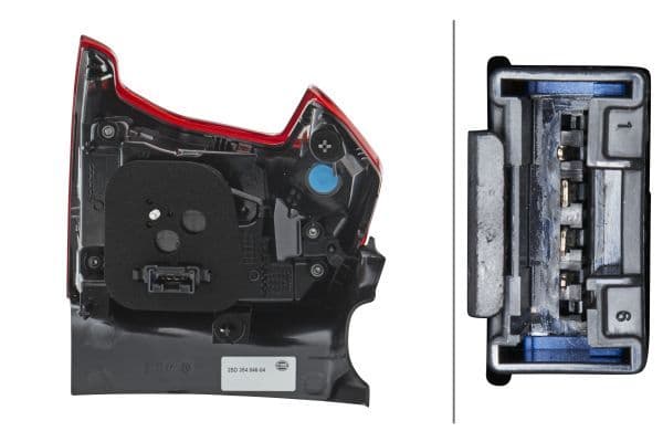 Achterlicht Rechts (extern, LED) past: PEUGEOT 2008 I 03.16-06.19
