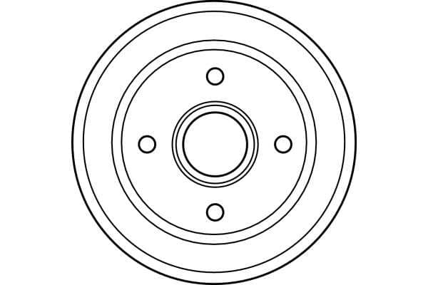 Brake drum Achter past: NISSAN PIXO  OPEL AGILA A  SUZUKI ALTO VI, ALTO VII, IGNIS I, WAGON R, WAGON R+ 1.0-1.3 05.00-