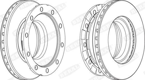 Brake disc achter Links/Rechts (430mmx45mm) past: SCHMITZ past: SCHMITZ CARGOBULL ROTOS 06.06-