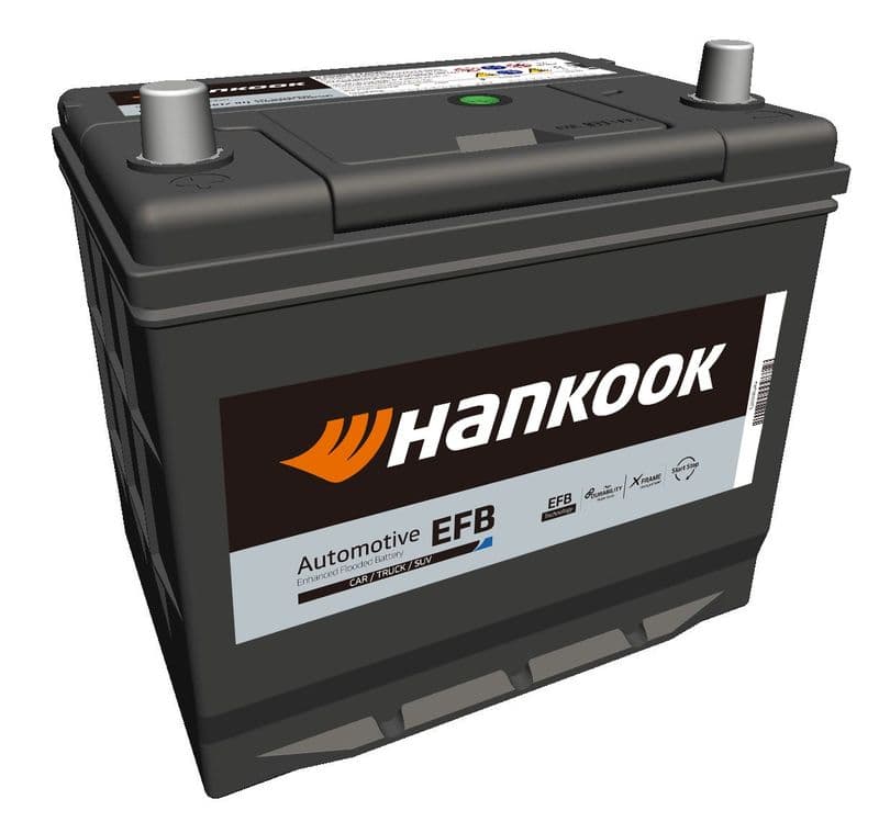 Batterij HANKOOK 12V 70Ah/670A (EN) START&STOP EFB (R+ standaard terminal) 230x172x220 B00 - geen montageflens (beginnen/efb)