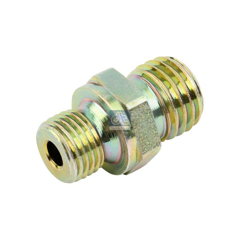 TEKALAN montage Rechte stekker, M10x1 buitenste, M12x1,5 buitenste, BŁH, Metaal, hoeveelheid per verpakking: 1pcs (kegel, 6mm)